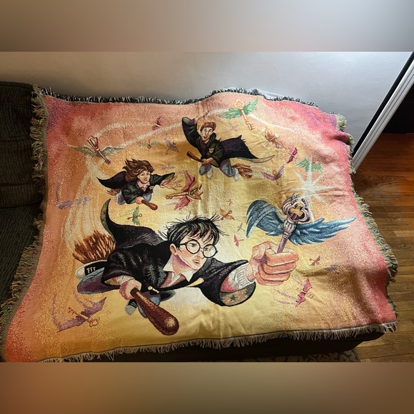 Harry Potter The Key Tapestry Throw Blanket WovenVintage 2000 46